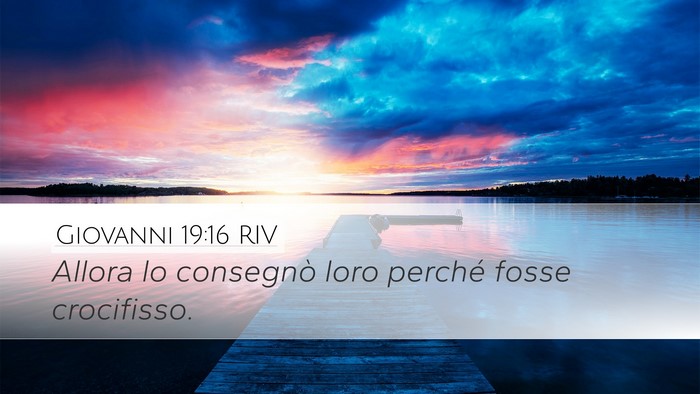 Giovanni 19:16 RIV Bible Verse Image