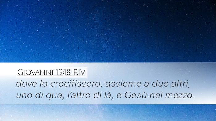 Giovanni 19:18 RIV Bible Verse Image
