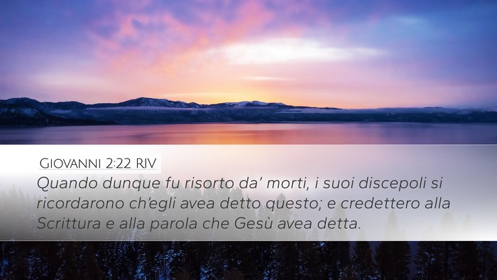 Giovanni 2:22 RIV Bible Verse Image