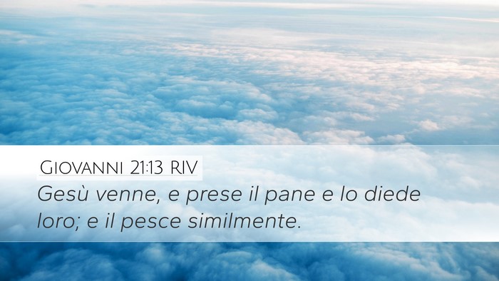 Giovanni 21:13 RIV Bible Verse Image