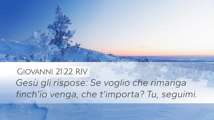 Giovanni 21:22 RIV Bible Verse Image