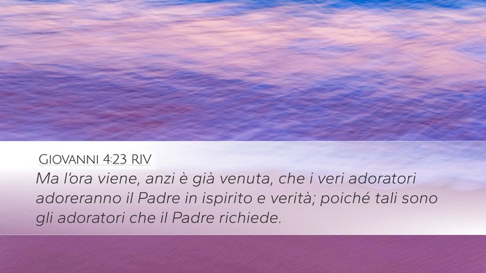 Giovanni 4:23 RIV Bible Verse Image