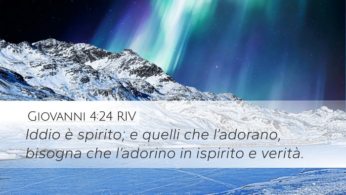 Giovanni 4:24 RIV Desktop Wallpaper - Iddio è spirito; e quelli che l’adorano, - Desktop Bible Verse Wallpaper