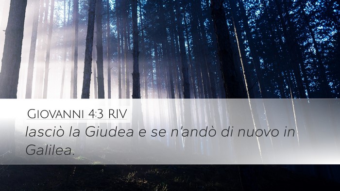 Giovanni 4:3 RIV Bible Verse Image