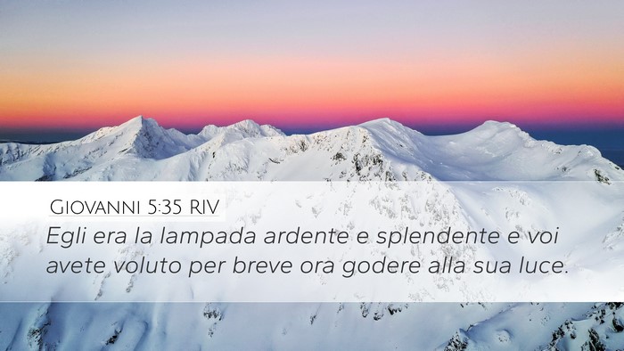 Giovanni 5:35 RIV Bible Verse Image