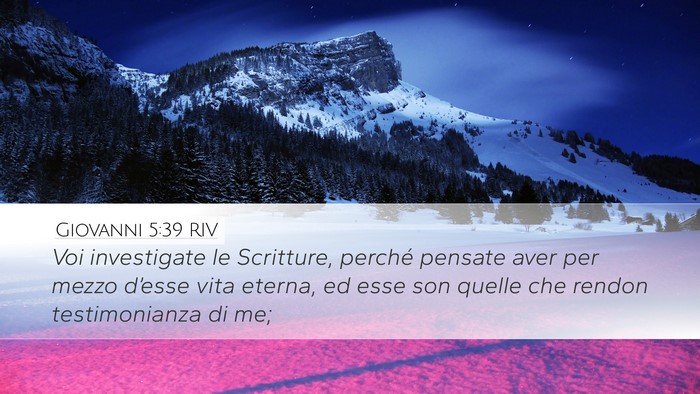 Giovanni 5:39 RIV Bible Verse Image