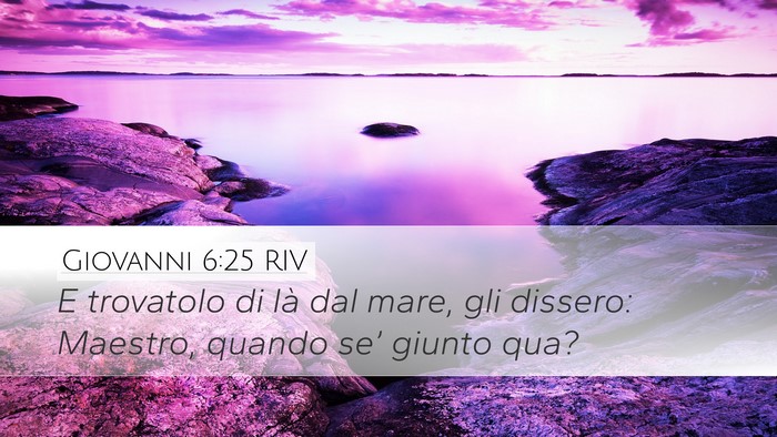 Giovanni 6:25 RIV Bible Verse Image