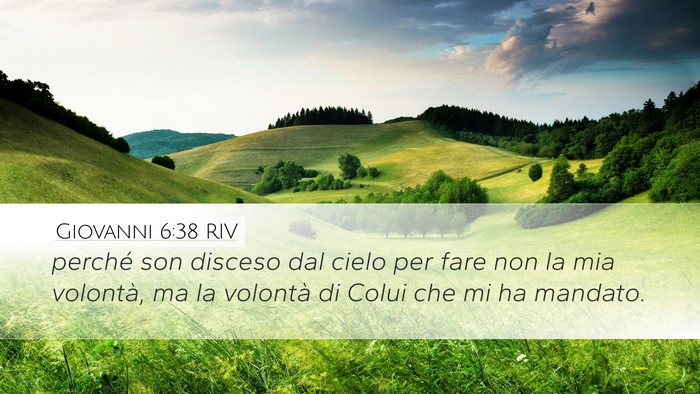 Giovanni 6:38 RIV Bible Verse Image