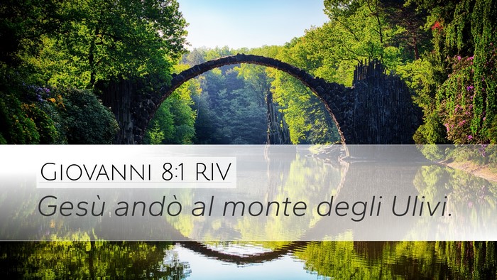Giovanni 8:1 RIV Bible Verse Image