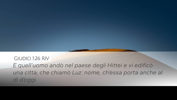 Giudici 1:26 RIV Bible Verse Image