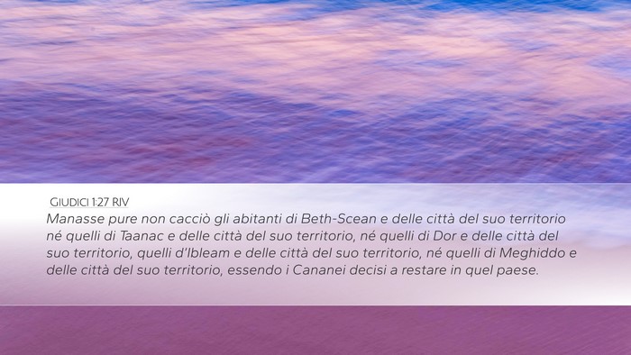 Giudici 1:27 RIV Bible Verse Image