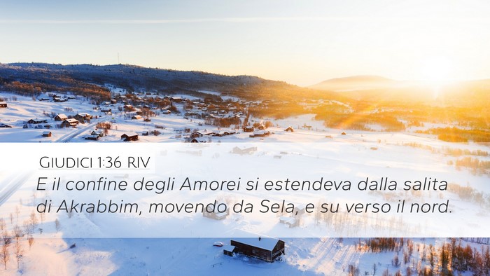 Giudici 1:36 RIV Bible Verse Image