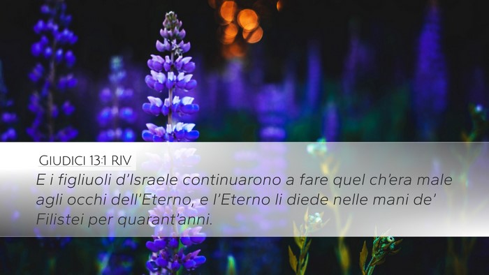 Giudici 13:1 RIV Bible Verse Image