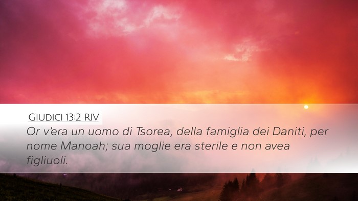 Giudici 13:2 RIV Bible Verse Image