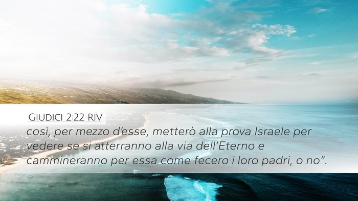 Giudici 2:22 RIV Bible Verse Image