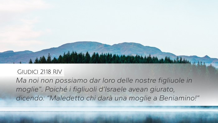 Giudici 21:18 RIV Bible Verse Image