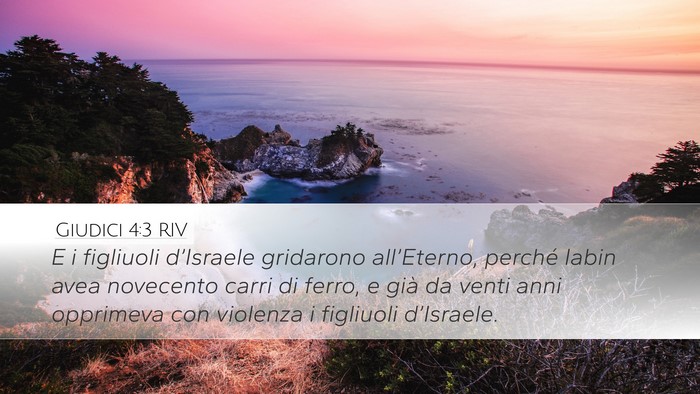 Giudici 4:3 RIV Bible Verse Image