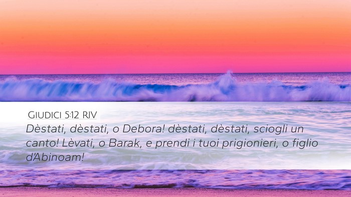 Giudici 5:12 RIV Bible Verse Image