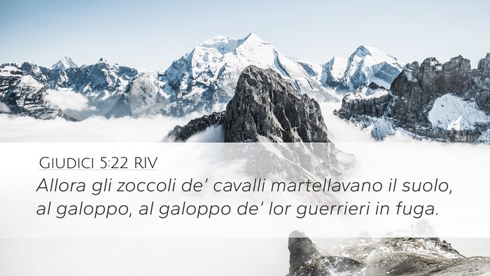 Giudici 5:22 RIV Bible Verse Image