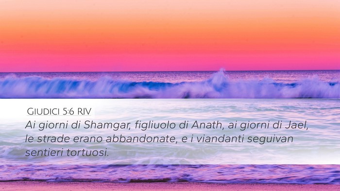 Giudici 5:6 RIV Bible Verse Image