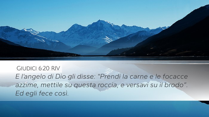 Giudici 6:20 RIV Bible Verse Image