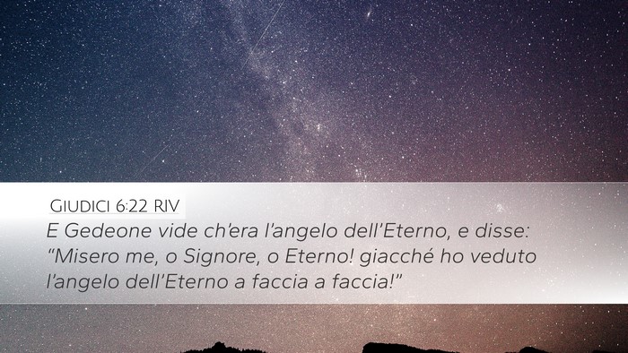 Giudici 6:22 RIV Bible Verse Image