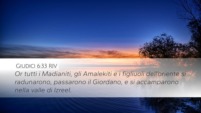 Giudici 6:33 RIV Bible Verse Image