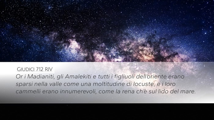 Giudici 7:12 RIV Bible Verse Image