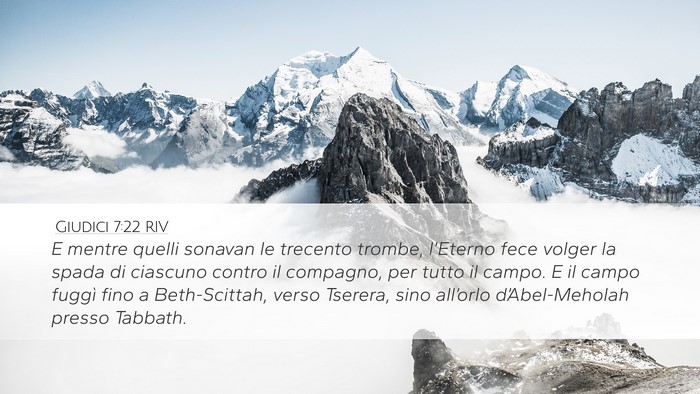 Giudici 7:22 RIV Bible Verse Image