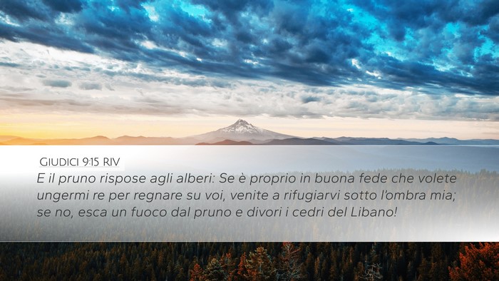 Giudici 9:15 RIV Bible Verse Image