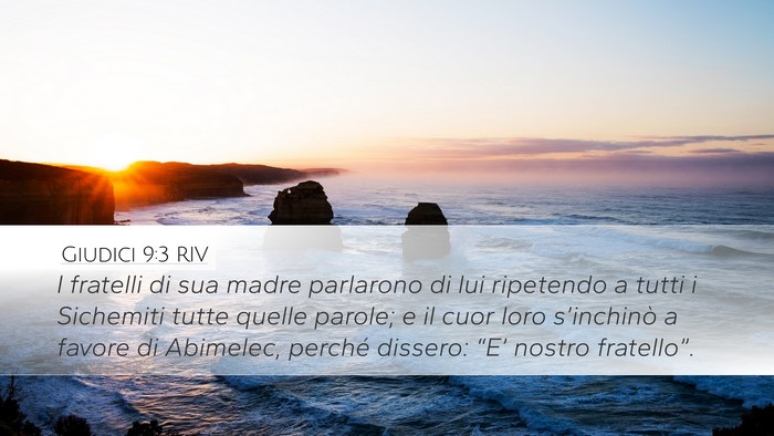 Giudici 9:3 RIV Bible Verse Image