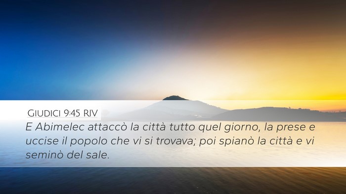 Giudici 9:45 RIV Bible Verse Image