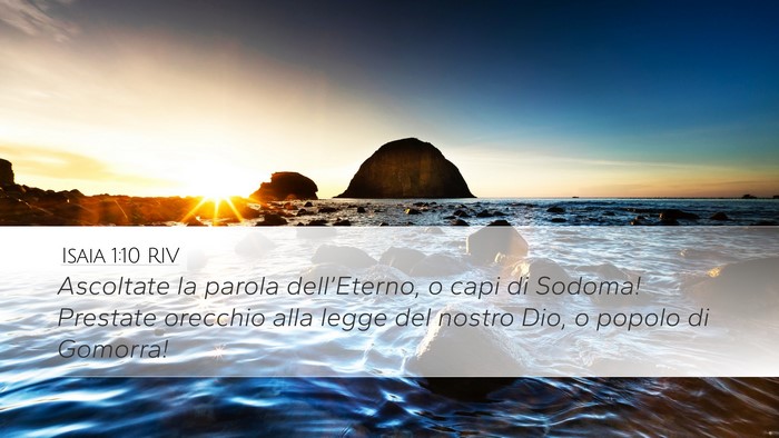 Isaia 1:10 RIV Bible Verse Image