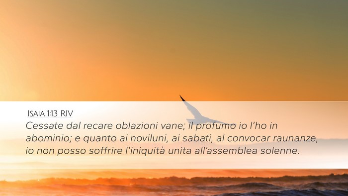 Isaia 1:13 RIV Bible Verse Image