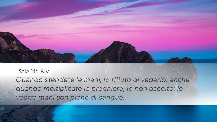 Isaia 1:15 RIV Bible Verse Image