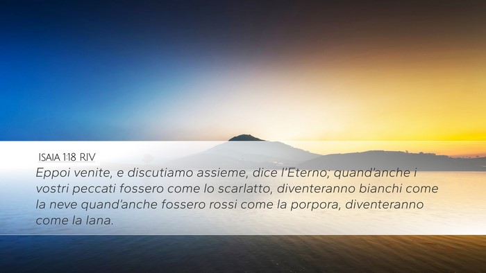 Isaia 1:18 RIV Bible Verse Image