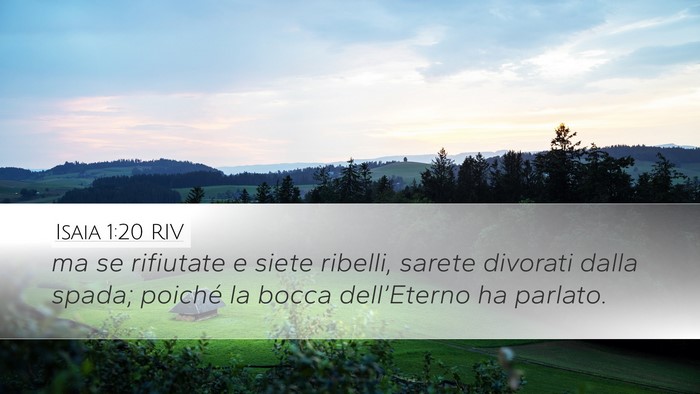 Isaia 1:20 RIV Bible Verse Image