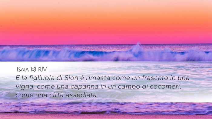 Isaia 1:8 RIV Bible Verse Image