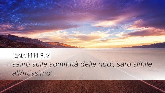 Isaia 14:14 RIV Bible Verse Image