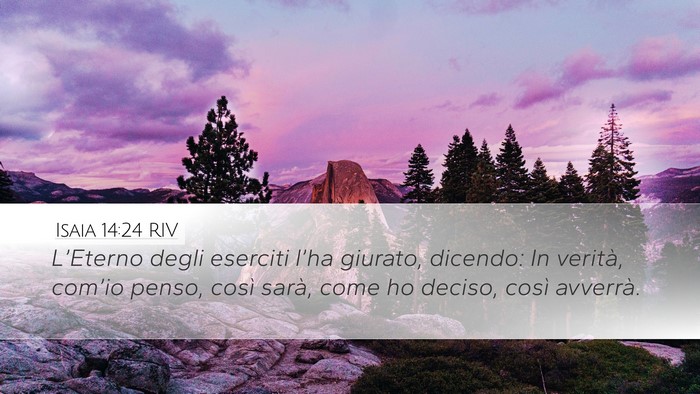 Isaia 14:24 RIV Bible Verse Image