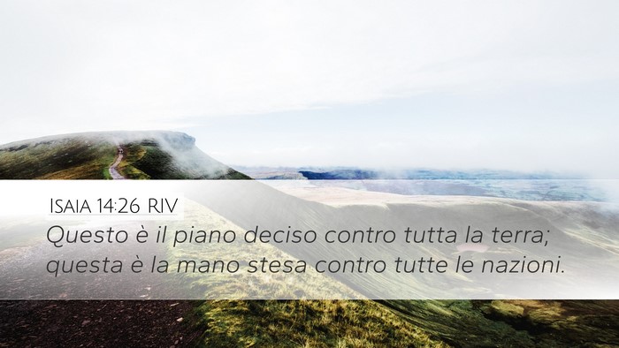 Isaia 14:26 RIV Bible Verse Image