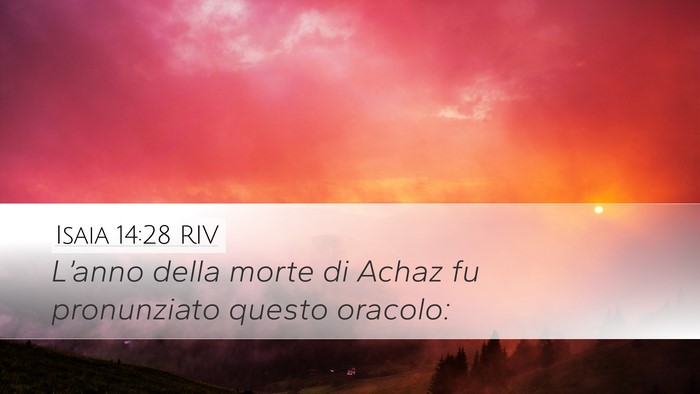 Isaia 14:28 RIV Bible Verse Image
