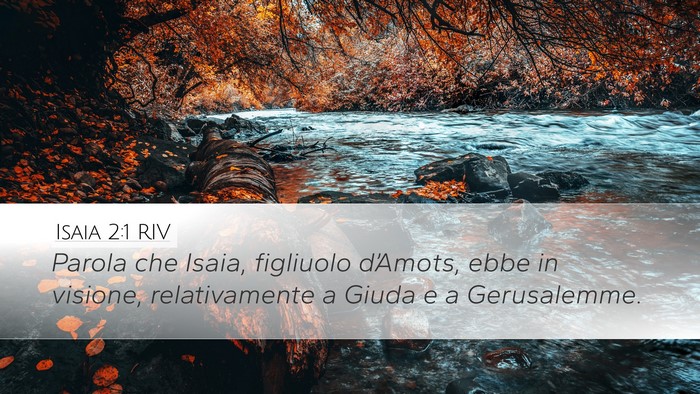 Isaia 2:1 RIV Bible Verse Image