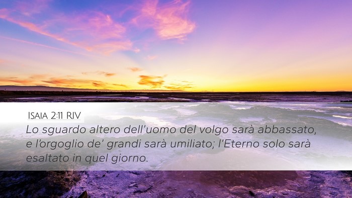 Isaia 2:11 RIV Bible Verse Image