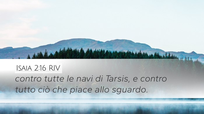 Isaia 2:16 RIV Bible Verse Image