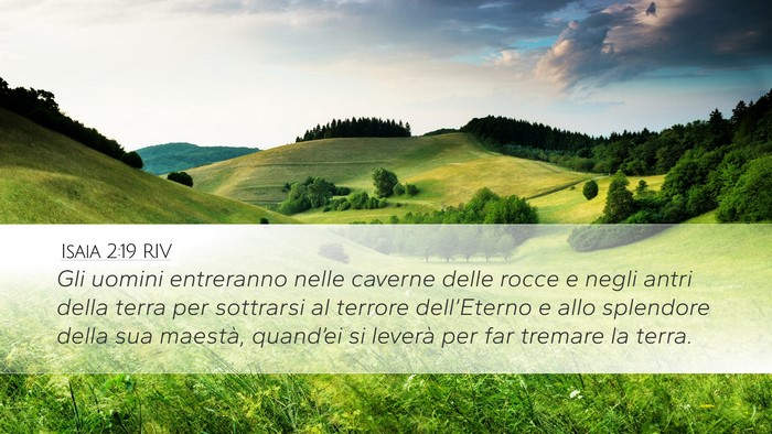 Isaia 2:19 RIV Bible Verse Image