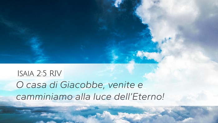 Isaia 2:5 RIV Bible Verse Image