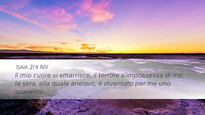 Isaia 21:4 RIV Bible Verse Image