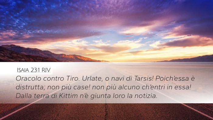 Isaia 23:1 RIV Bible Verse Image