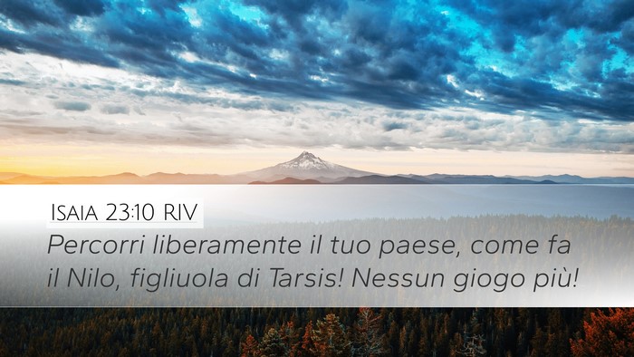 Isaia 23:10 RIV Bible Verse Image